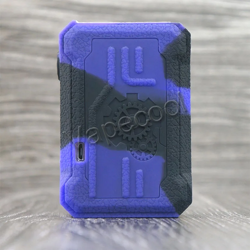 Black purple Teslacigs панк 220 Вт силиконовый чехол кожа и силиконовый чехол варп рукав не скользит для Vape Teslacigs панк 220 Вт коробка мод - Цвет: Black purple