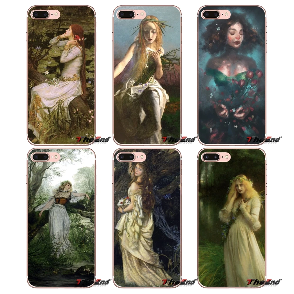 

Accessories Phone Cases Covers Ophelia For iPhone X 4 4S 5 5S 5C SE 6 6S 7 8 Plus Samsung Galaxy J1 J3 J5 J7 A3 A5 2016 2017