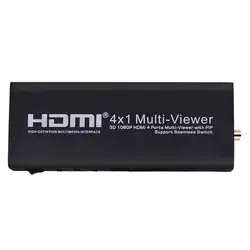 HDMI 4X1 Quad Multi-Viewer сплиттер с бесшовные переключатель и ИК-пульт дистанционного Поддержка 1080 P HDMI 1.3a (США PLUG)