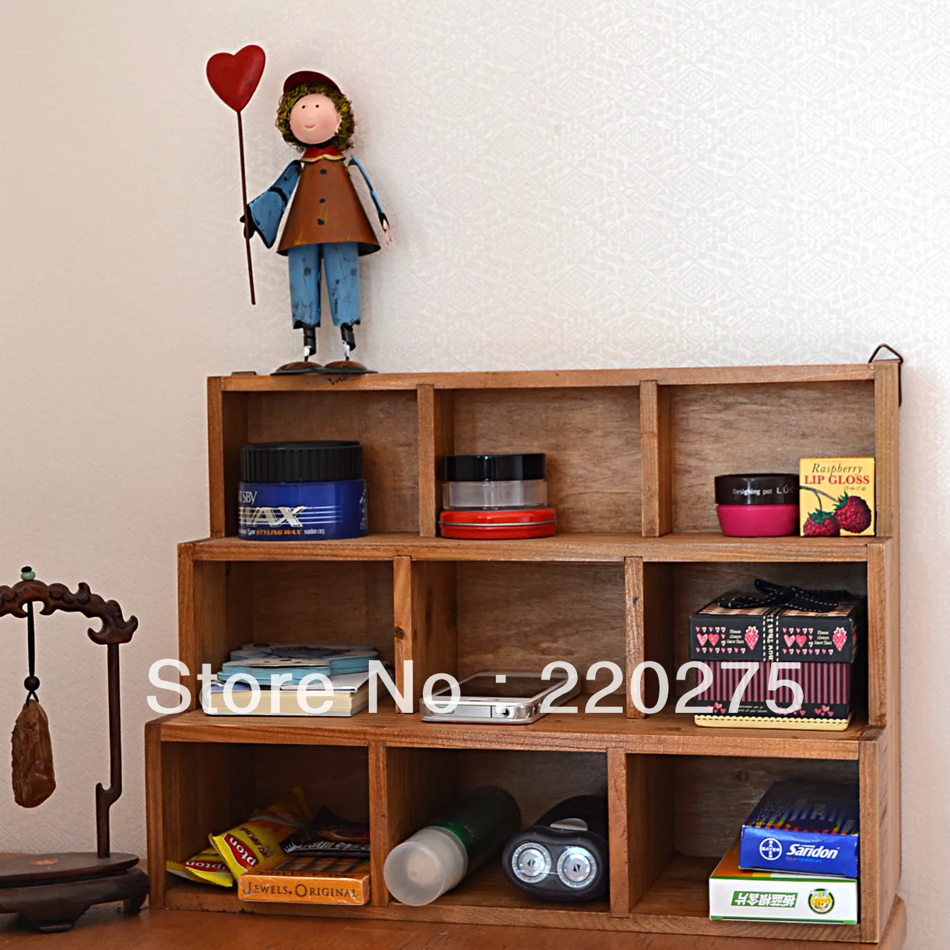 Деревянный винтажный шкаф Zakka в стиле ретро с отделкой стола ящик для хранения 9