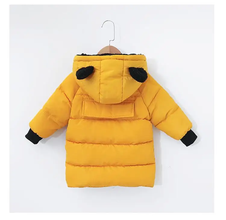 Kids Coats with Fur Parkas Hooded Children Winter Jackets for Boy Warm Thick Down Cotton Clothes Enfant Outerwear Baby Overcoat
