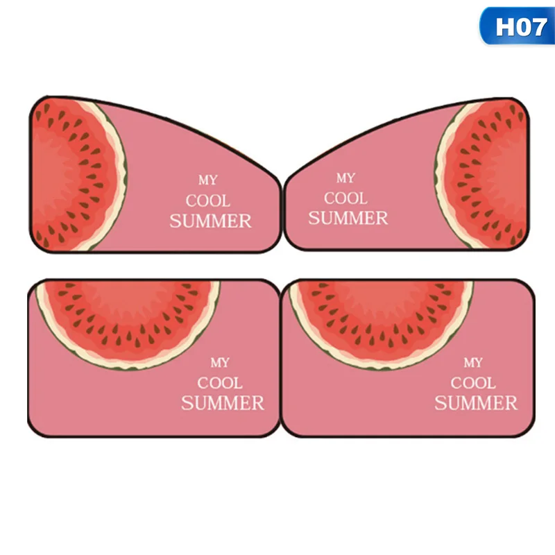 Новая 4 шт. Автомобильная Солнцезащитная шторка, Крышка блока для детей, боковое окно автомобиля, тени, цепляются, солнцезащитный козырек, экран - Цвет: H07