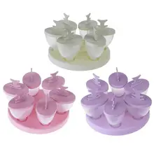 Креативная форма рыбы 6 ячеек PP мороженое Производитель Поп форма DIY леденец плесень лоток приготовление мороженого летом