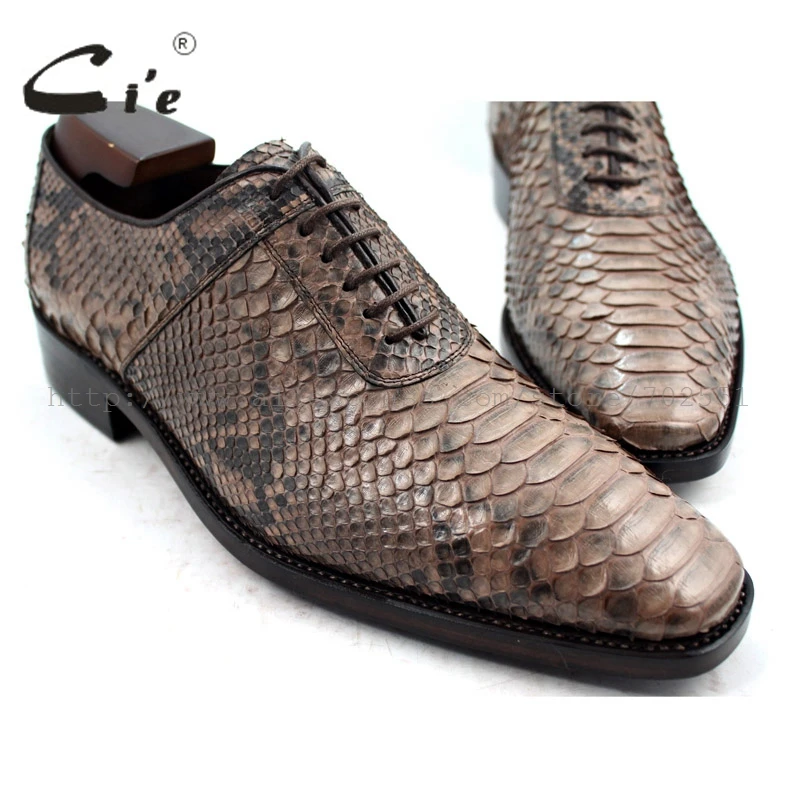 cie Square Toe Bespoke Custom Handmade Python Skin Calf