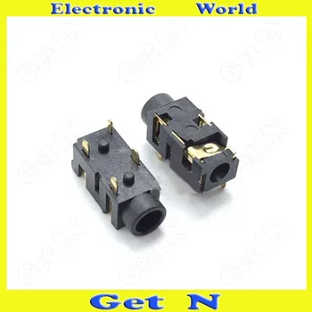 

30pcs PJ-327D 4 DIP Pins 3.5MM Headphone Jacks 3.5MM AV Connectors