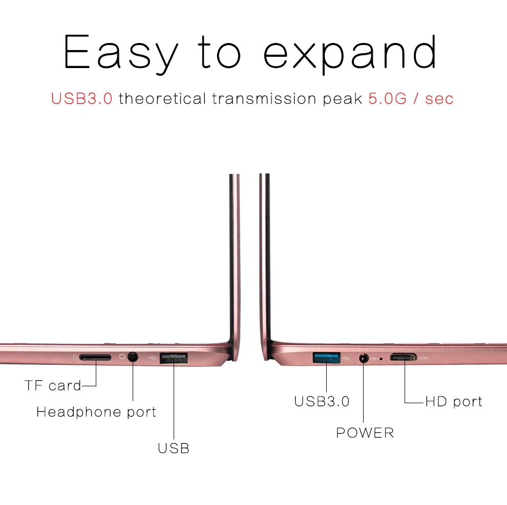 ITSOHOO 15,6 дюймов ноутбук розового цвета с 512 ГБ 1 ТБ Intel J3355 ноутбук ультрабук 6 ГБ Оперативная память Тетрадь компьютер