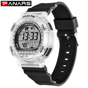 

PANARS Children Watch Sports Watches Boys Girls Led Digital Wristwatch Fashion Kids Cartoon Waterproof electronic Wrist 8117