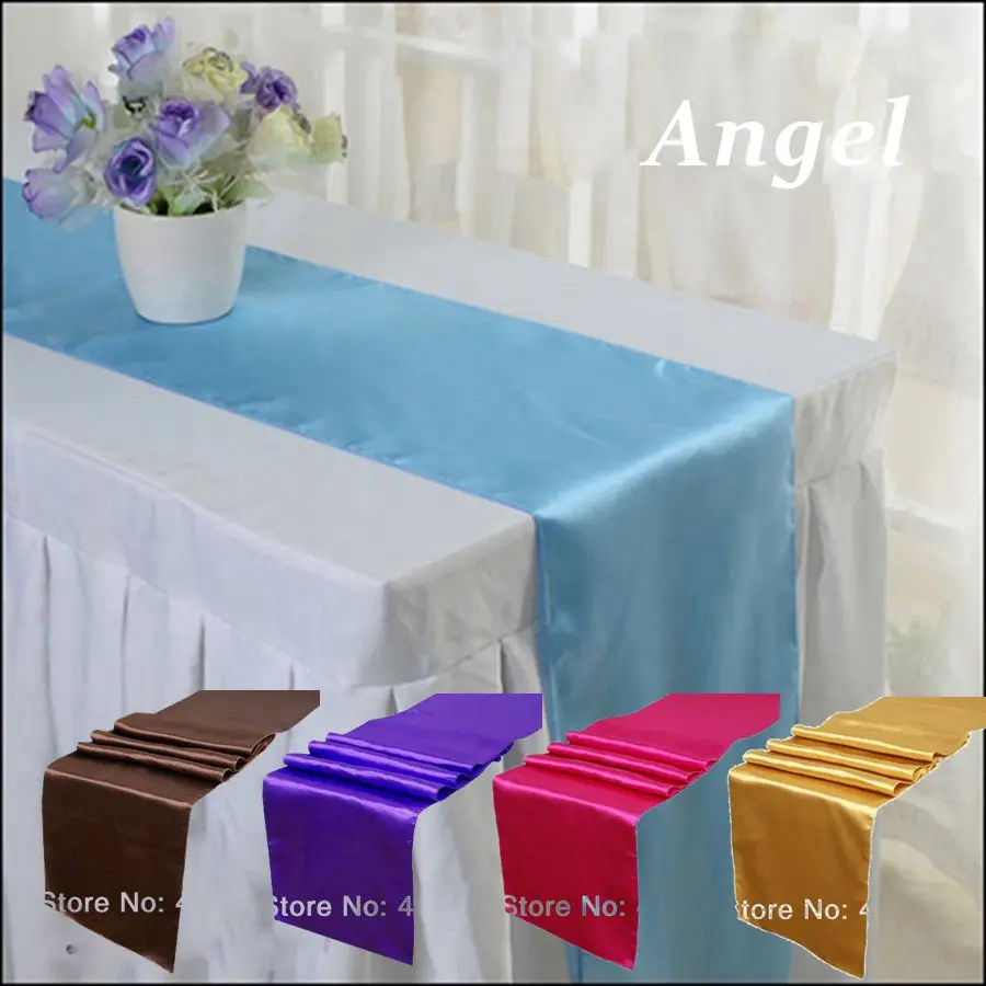 Wholesale 30pcs Satin Table Runner 30cmX275cm wedding decoration