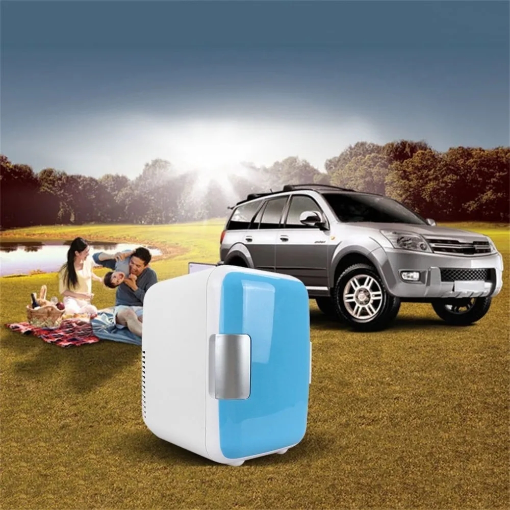 

Dual-Use 4L Home Car Use Refrigerators Ultra Quiet Low Noise Car Mini Refrigerators Freezer Cooling Heating Box Fridge