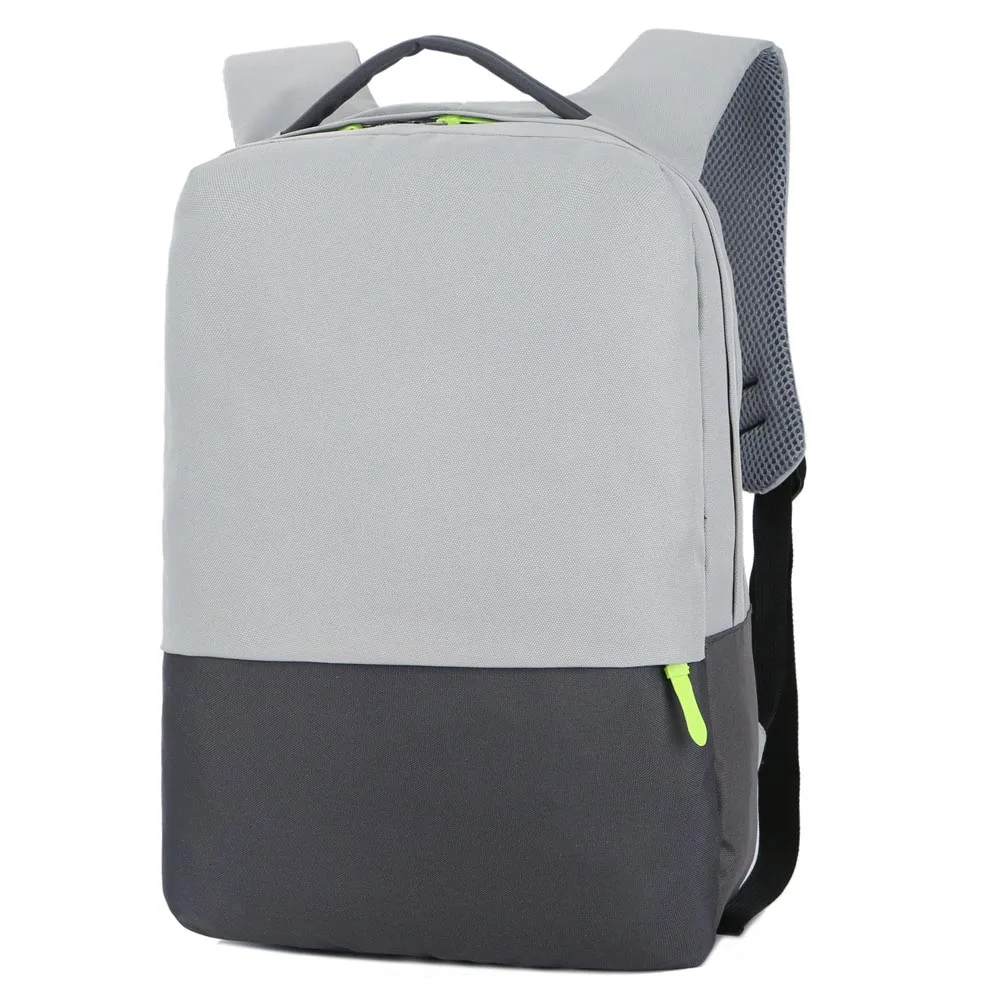 Portable Business Man Laptop Bags Backpacks Shoulder Notebook Bag Case Portable Solid Gray Color Computer Simply Style Bag