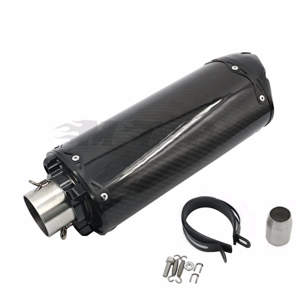 

Carbon Fiber Inlet 51mm Motorcycle Modified Exhaust Pipe For Triumph Tiger 800 2011 - 2016 2015 2014 2013 2012 Sports Bike