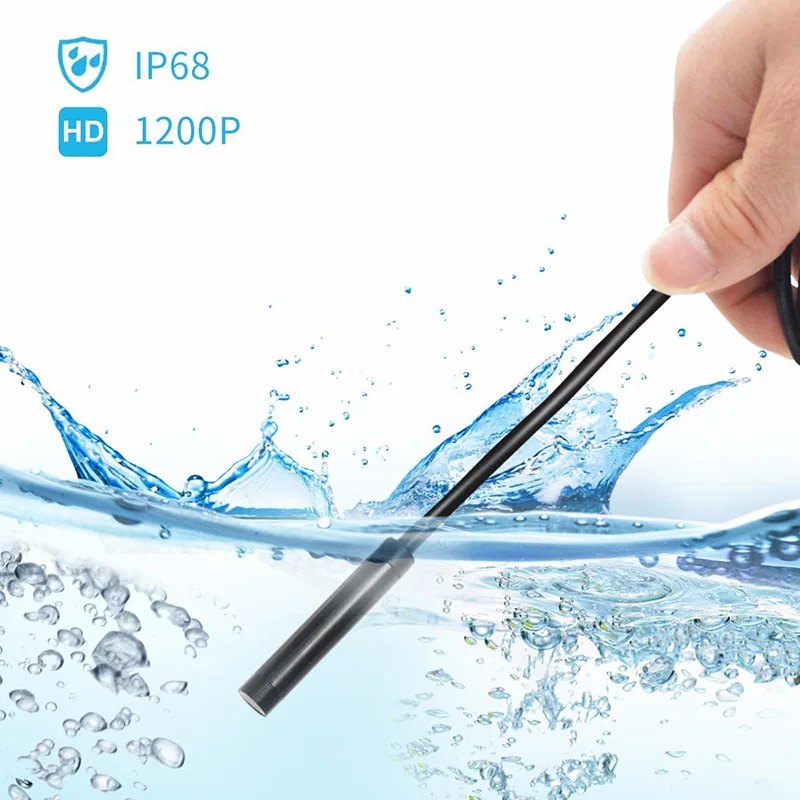 

USB Endoscope Mini WIFI Camera Waterproof IP68 Hard Wire Inspection Camera 8mm 1M Borescope Endoscope For iPhone Android PC Mac