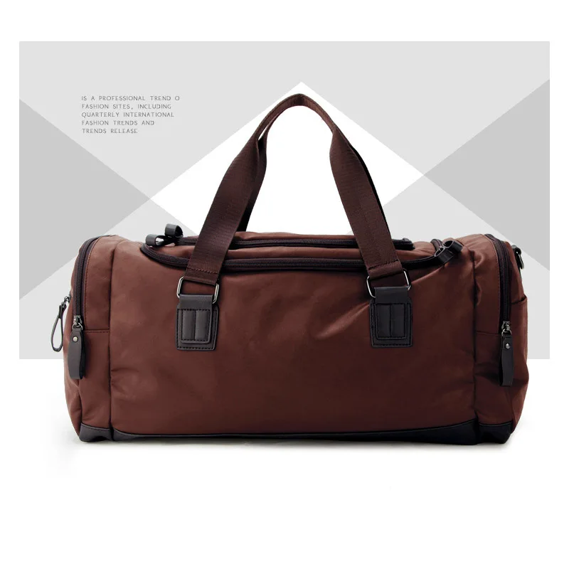 Большая Вместительная дорожная сумка, мужская сумка, модные дорожные сумки, дизайнерская мужская сумка-мессенджер, Повседневная сумка через плечо, сумка на плечо - Цвет: brown