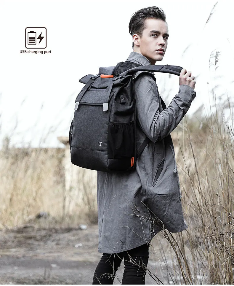 Бренд Tangcool мужской модный 15," рюкзак для ноутбука женский водонепроницаемый Багаж сумки бизнес рюкзак usb порт зарядки