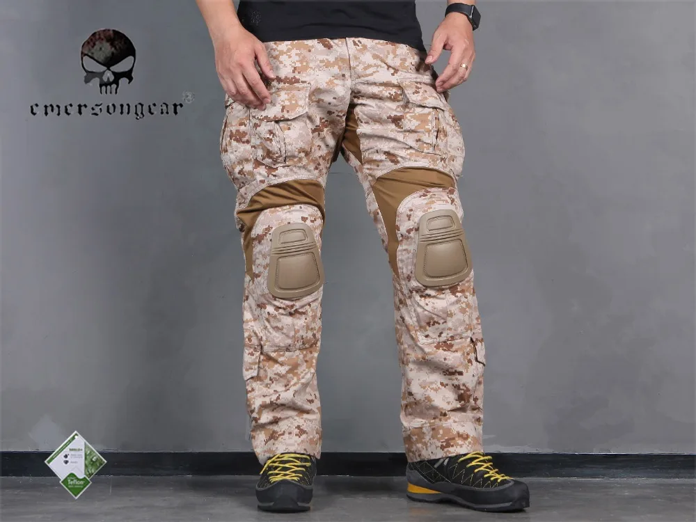 

Men Military Airsoft BDU Pants Combat EMERSON Tactical Gen3 Pants with Knee Pad AOR1 EM7026
