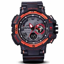 Мужские спортивные часы многофункциональный двойной дисплей электронные часы Досуг хронограф цифровой наручные часы Распродажа