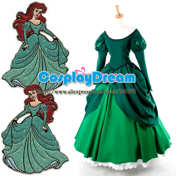 vestido verde ariel