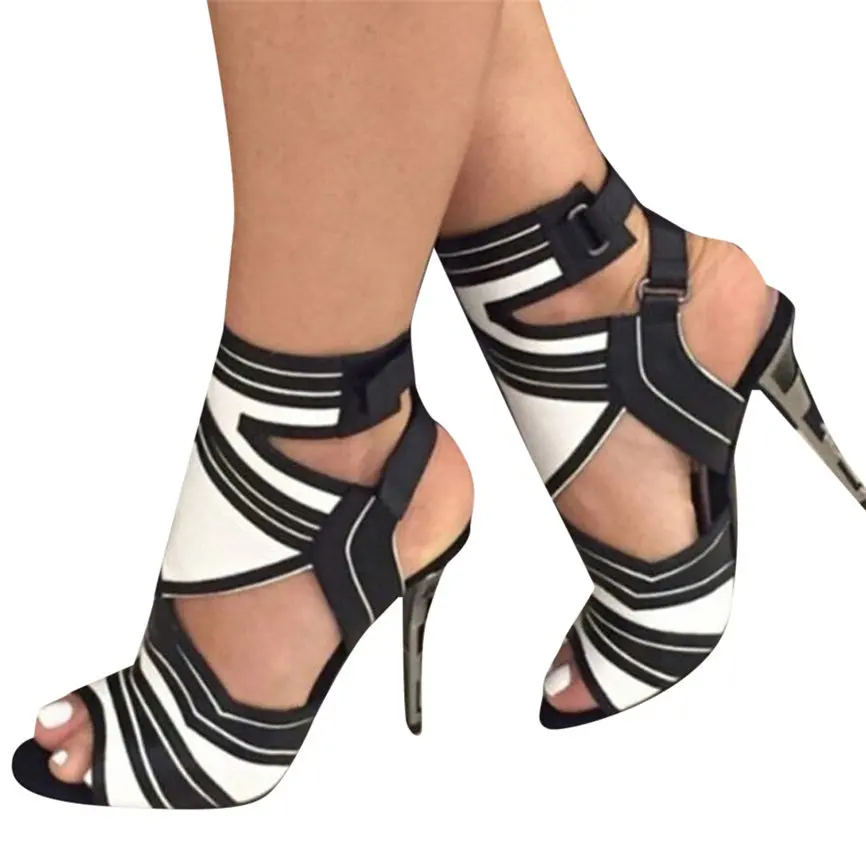 

JAYCOSIN Sandal Women "s Summer Women's Fashion Casual Fish Mouth Thin Heels Fish Mouth Wild Stiletto Sandal #WQY517