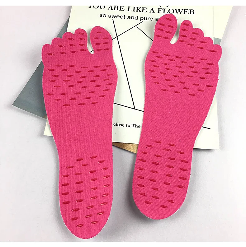 1 (15)Beach Sock Stickers Shoes Waterproof Skid Resistance Silicone Rubber Beach Grassland Invisible Sole Adhesive Aqua Shoe Pads