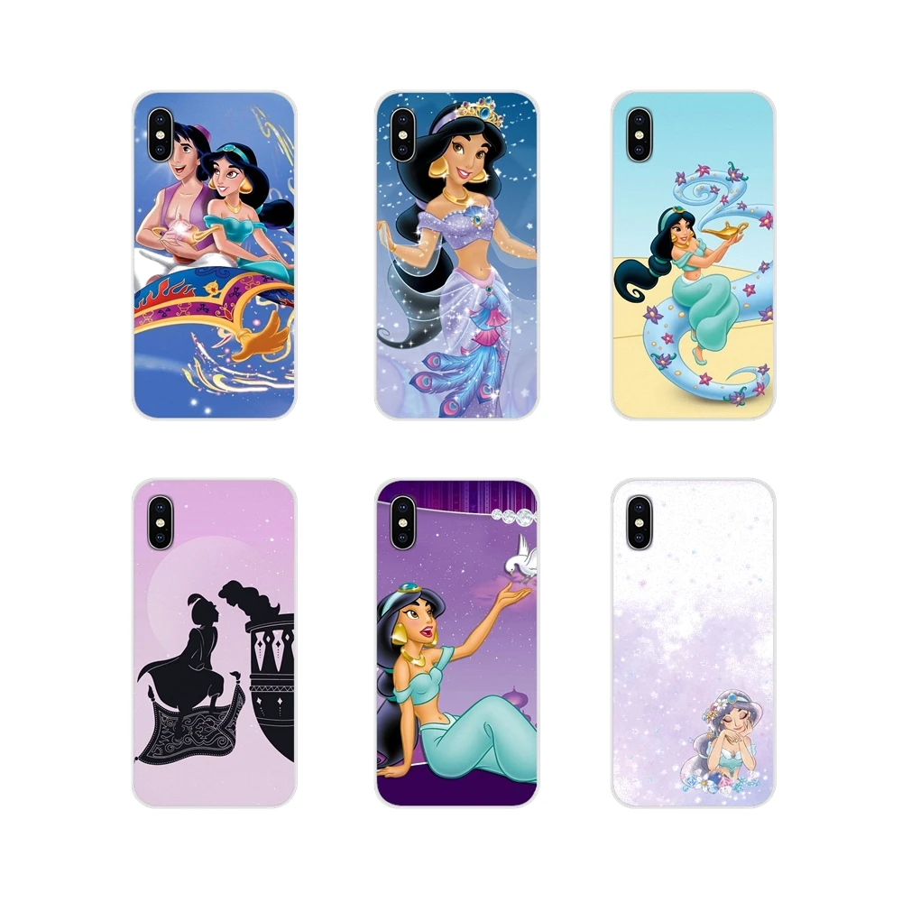 

For Huawei P Smart Mate Honor 7A 7C 8C 8X 9 P10 P20 Lite Pro Plus pretty cartoom Jasmine Princess Accessories Phone Shell Covers