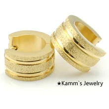 Заводской магазин Одежда высшего качества Для Мужчин's Для женщин Модный обруч золотые серьги со стразами Нержавеющая сталь ювелирные изделия оптом KE339