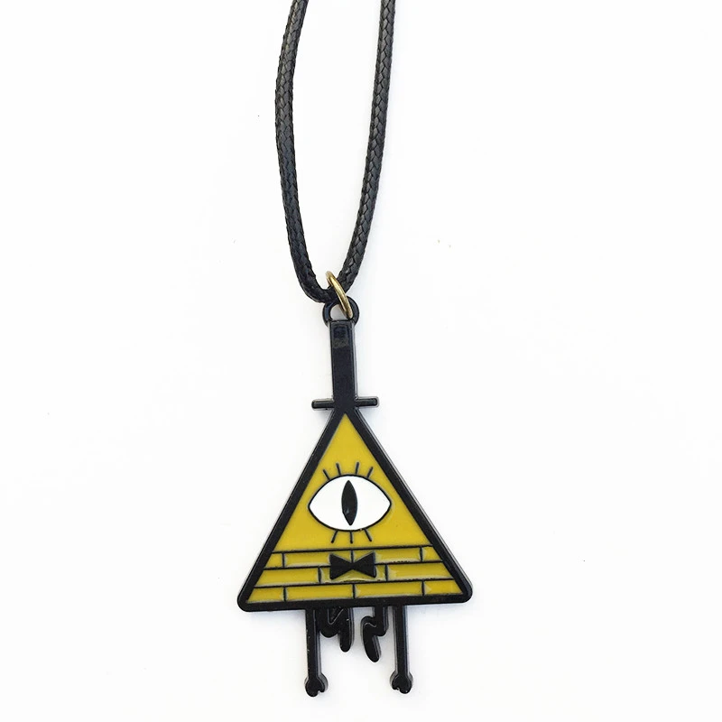 

Girls Kids Lovely Gravity Falls Bill Cipher Necklace Pendant Alloy Cosplay Collection Gift