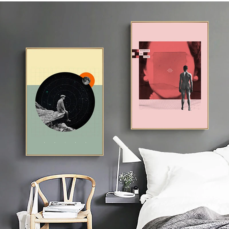 Nordic Canvas Printed Poster Home Decorative Minimalist Abstract Ideas Painting Wall Artwork Pictures Living Room Modular Framed