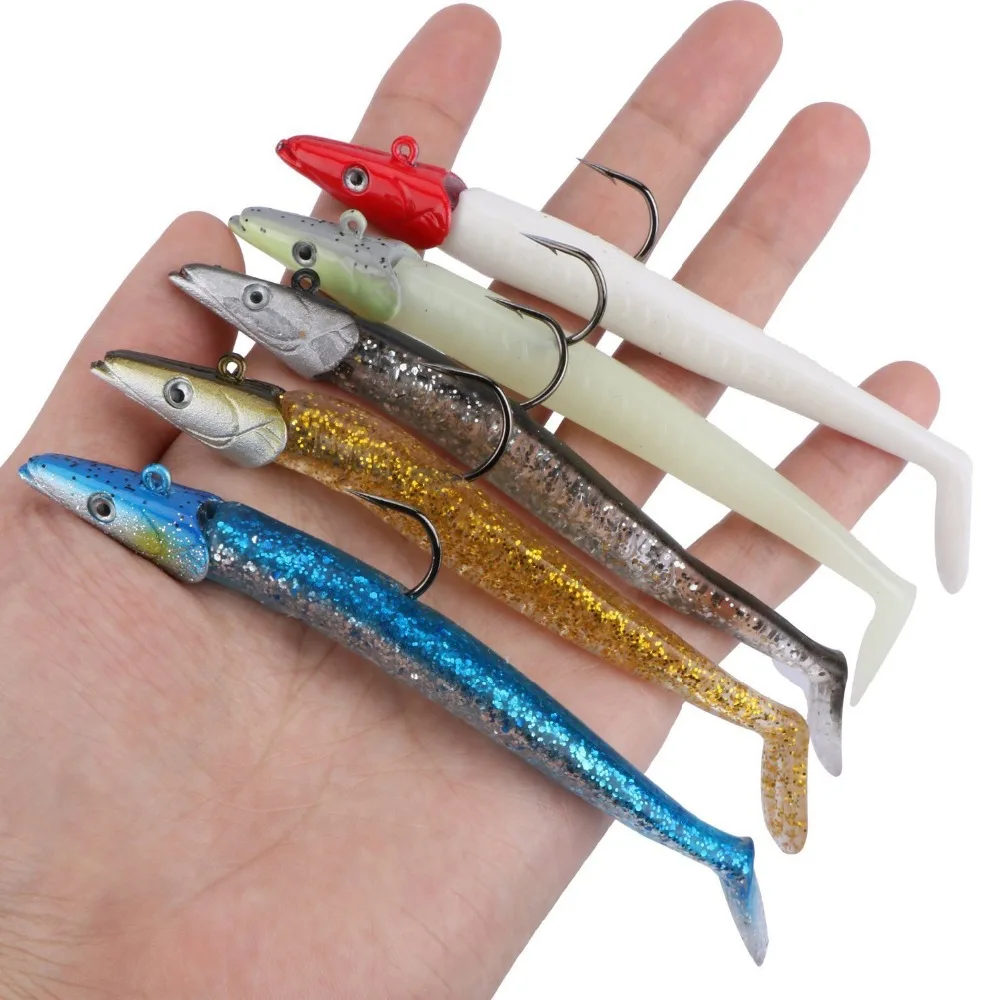 

1Pcs 21g 12cm Glow Soft Lure Wobblers Artificial Bait Silicone Fishing Lure Carp Fishing Lead Jig Lures Sea Bass Fishing Tackle
