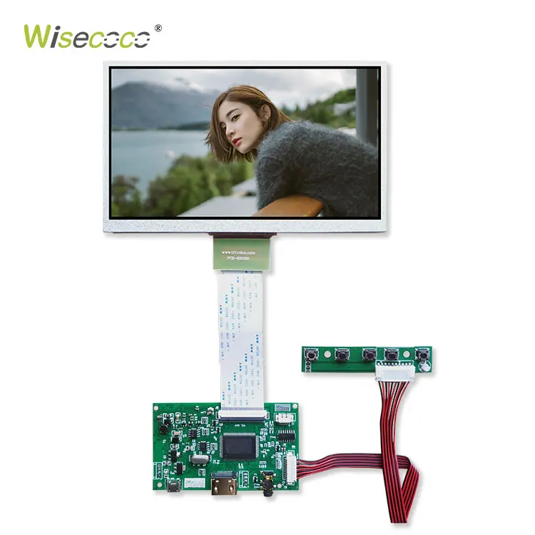 Для AT070TN90 92 94 lcd ttl LVDS плата контроллера HDMI VGA 2AV 50 PIN Поддержка автоматически Raspberry Pi плата драйвера - Цвет: version 1
