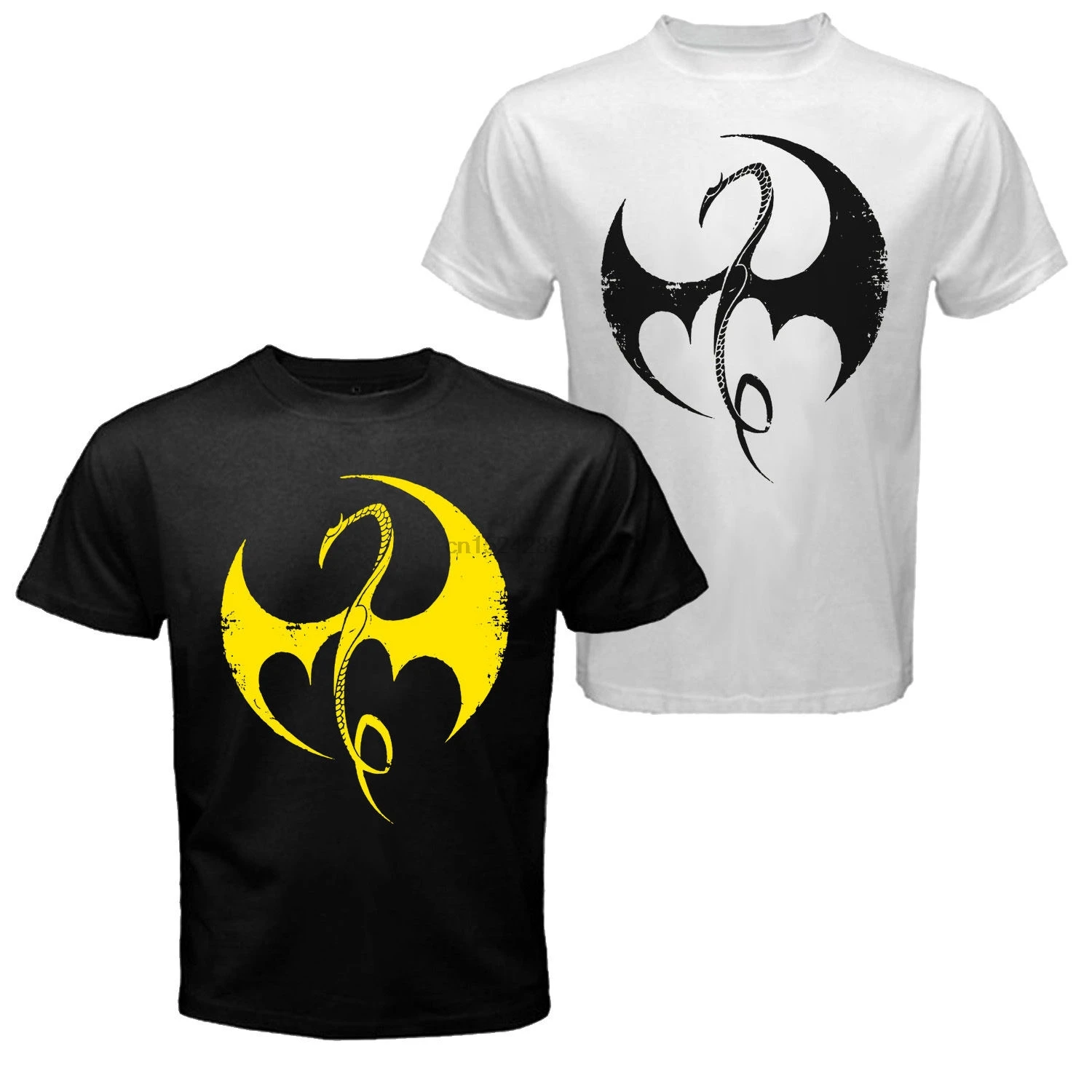 

New The Iron Fist Danny Rand Dragon Power Defenders TV Series T-shirt Tee