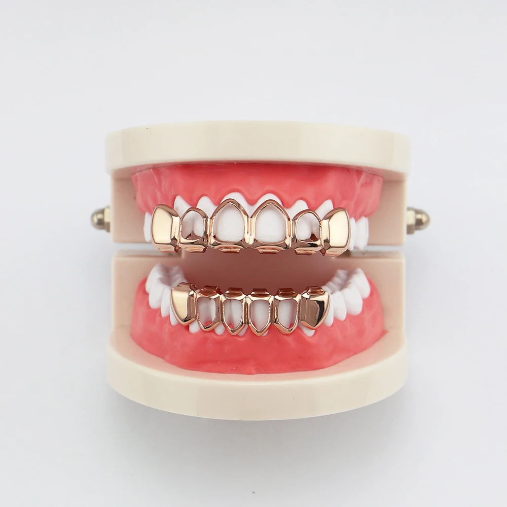 Factory Price Men Jewelry USA Hot Hip Hop Teeth Grillz Vampair Tooth Grillz Real Gold Color Grillz Bijoux Joyeria Drop Shipping (10)