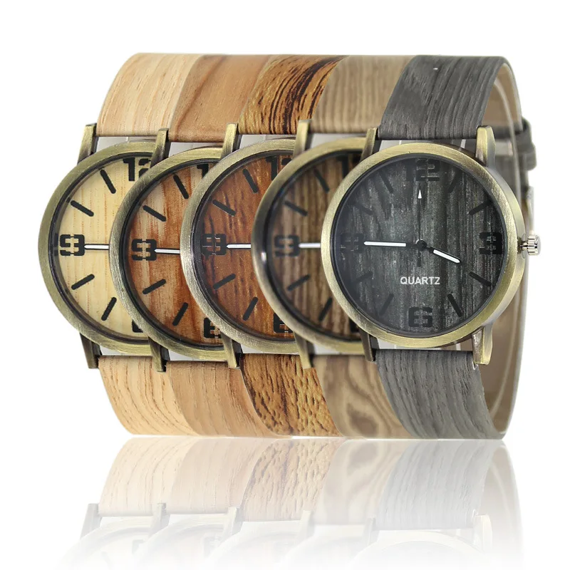 

2017 Luxury Brand Men Wood Watches Men and Women Quartz Clock Fashion Casual Leather Strap Wrist Watch Male Relogio Drop Ship
