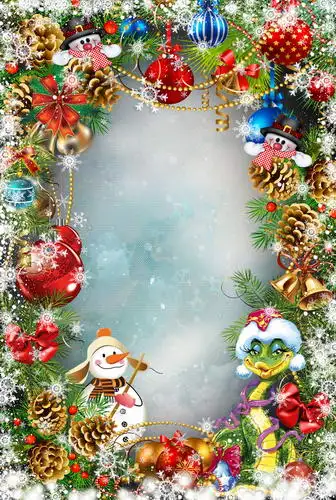 Christmas props frame photo backdrop fleece photography backdrops for portrait studio