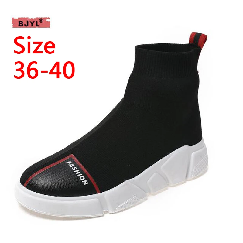 

BJYL womens shoes sneakers New casual sneaker women fashion fly knit socks shoes women designer sneakers women Rome