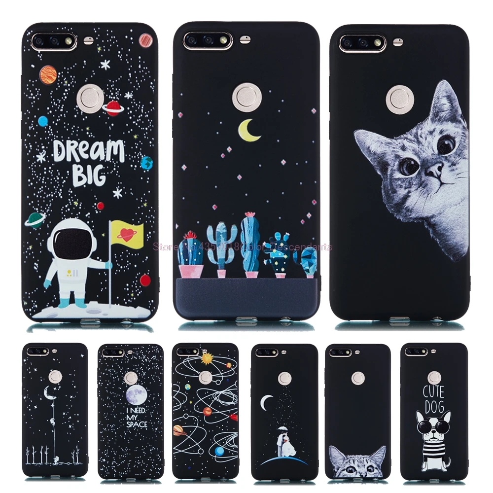 

Silicon Cover for Huawei Y7 Prime 2018 Nova 2 Lite Enjoy 8 LDN-L21 LDN-LX2 LDN-LX3 TL10 LND-L29 TPU Phone Case Cover Y7Prime2018