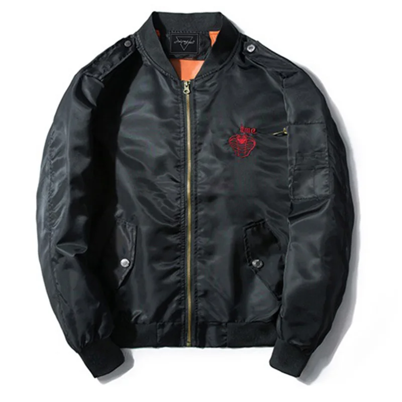 AELFRIC мужские пальто и куртки Вышивка змея Ma1 куртка Бомбер тонкая женская мужская хип-хоп мода уличная одежда размер США Xs-XL TR05