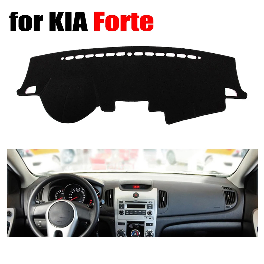 

RKAC Car dashboard cover mat for KIA Forte all the years Left steering wheel dashmat pad dash covers auto dashboard accessories