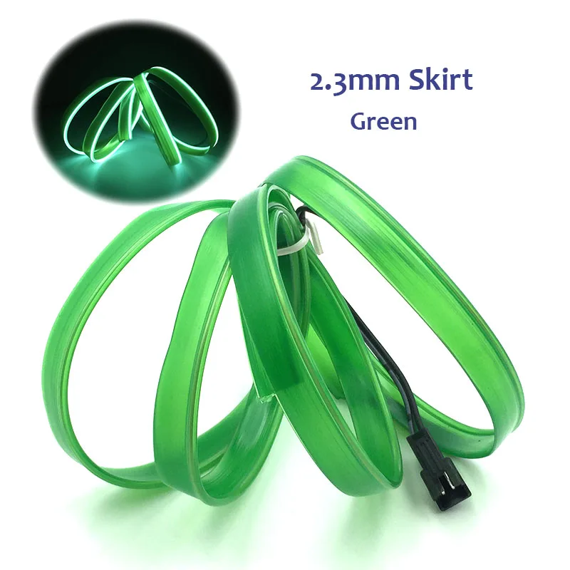

2017 Newest Flexible LED Strip 10 Colors 2.3mm-skirt EL Wire Rope Without EL Controller,Neon Light for Car Internal Decor