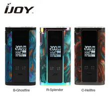 Горячая IJOY капитан смола 200 Вт TC MOD 2A Быстрая зарядка Макс 200 Вт электронная сигарета без 18650 батарея Vape мод VS Drag 2/IJOY Shogun/Люкс