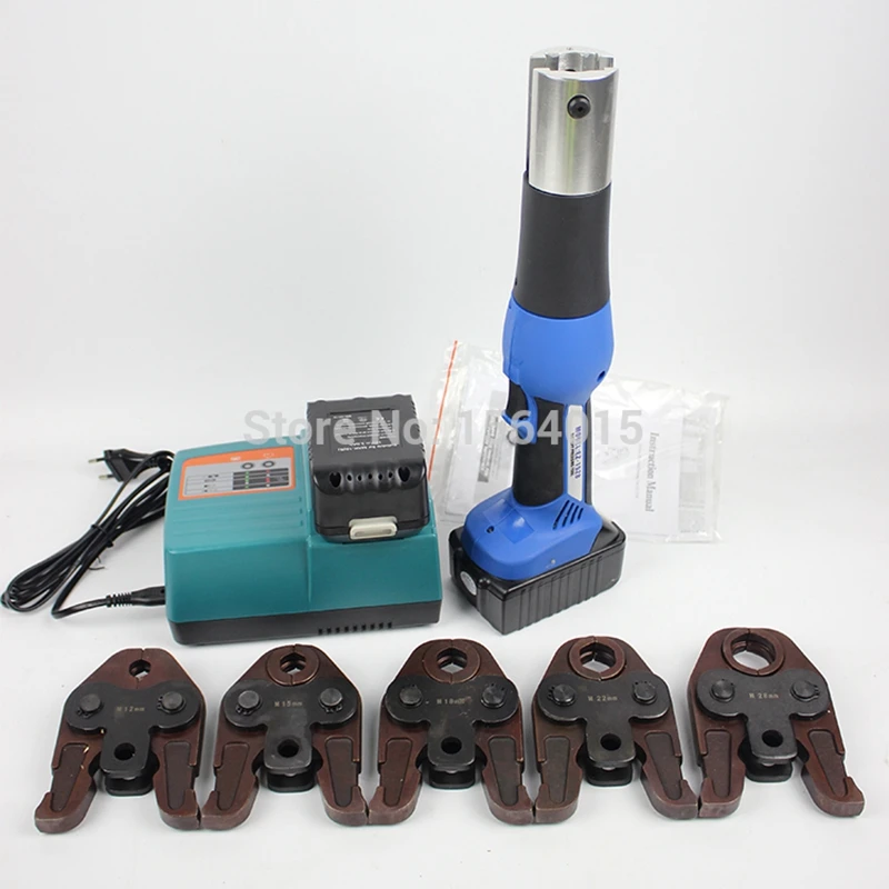 

Battery Pex Crimping Tool with M12,M15,M18,M22,M28 Jaws EZ-1528