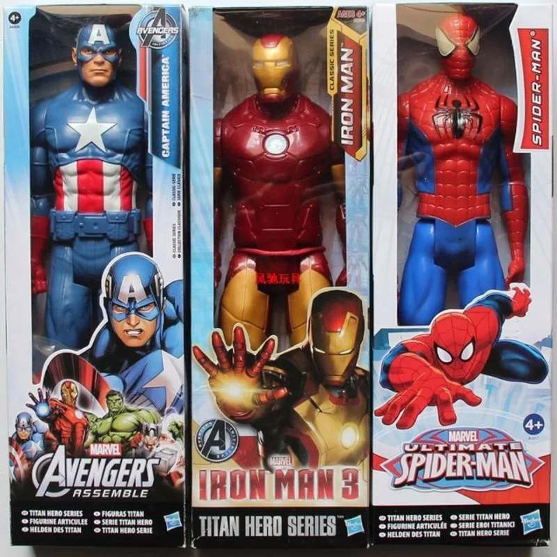 30cm Marvel The Avengers Superheld Spiderman Action Figur Figuren Iron Man Thor
