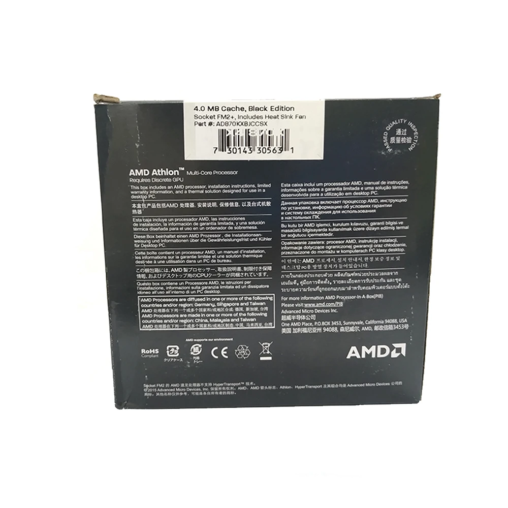 AMD Athlon X4 870 K X FM2 + Quad Core Процессор 100% работает должным образом настольный процессор