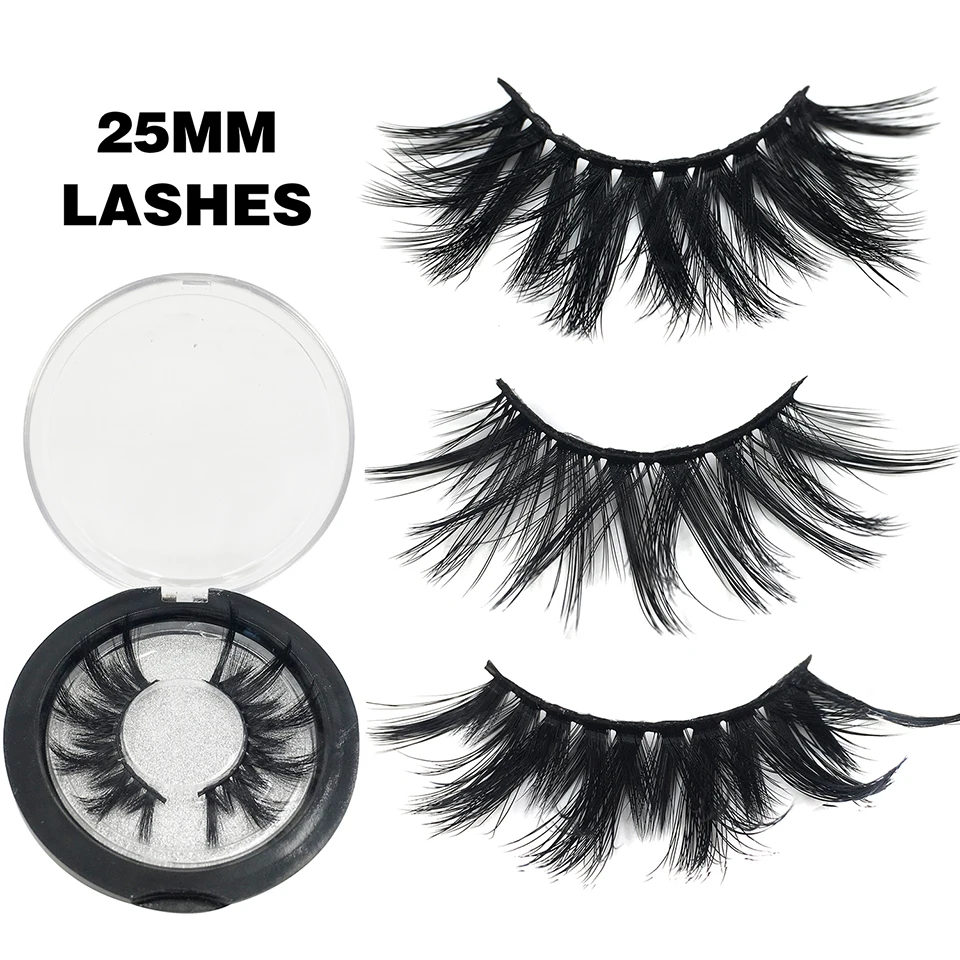 

20 Styles Eyelashes Dramatic 25mm Fake Eyelashes Long Full Volume Mink Eyelashes Maquillaje Handmade 3d Eye Lashes 25mm Lashes