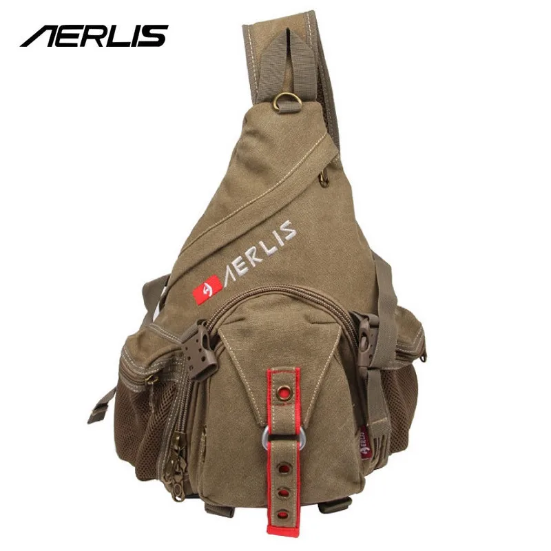AERLIS العلامة التجارية قماش الرجال رسول Crossbody حقيبة يد المراهقين السفر مثلث المدرسة حقيبة حبال حقائب كتف الذكور 6212