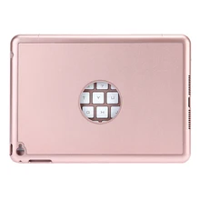Rose Gold Bluetooth Tablet Keyboard Ultra Thin 7 Colors Backlight Bluetooth Keyboard Smart Folio Case For iPad mini 4