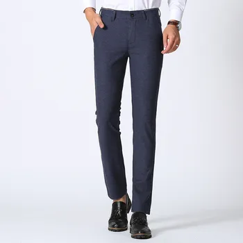 

2019 Spring and Autumn New Male Korean version of the trend of Men's Casual pants youth Sanding Black pants Large size trousers