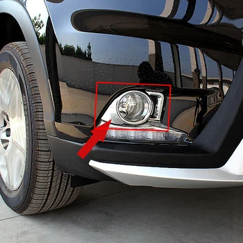 

2X CHROME FRONT FOG LIGHT COVER TRIM MOLDING FOR TOYOTA HIGHLANDER KLUGER 2014-2015