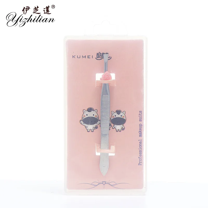

Izlien 8303 Flat-mouthed Silver Eyebrow Clamper, Pull-out Eyebrow Clamper, Tweezers, Cosmetic and Cosmetic Eyebrow Repair Tool