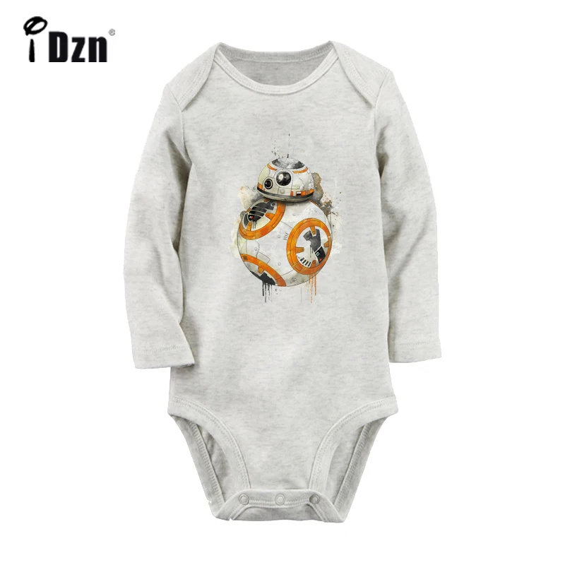 Star Wars The Force Awakens сопротивление BB-8 новорожденных Для маленьких мальчиков и девочек униформа-комбинезон младенческой Боди Одежда х