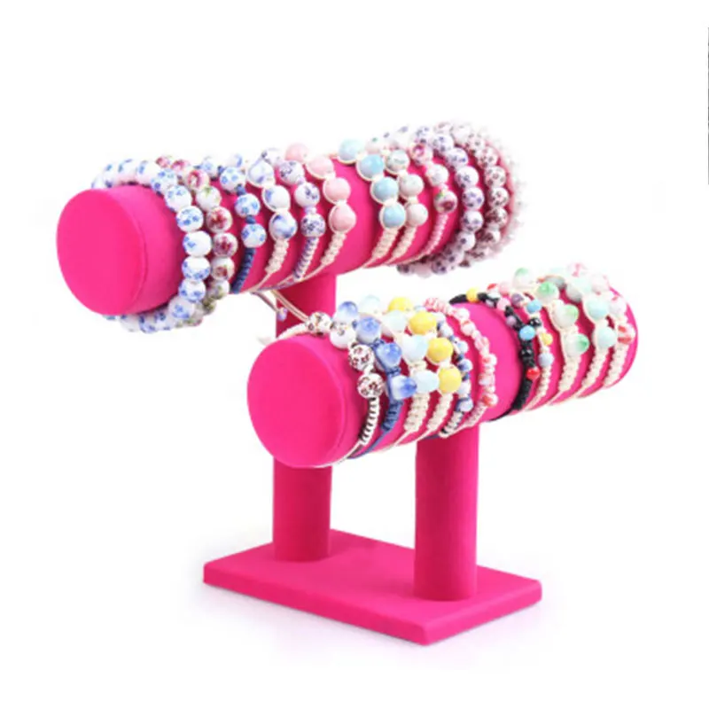 Double Layer Bangle Display Shelf Removable Headbands Stand Holder Bracelet Organizer Watches Holde